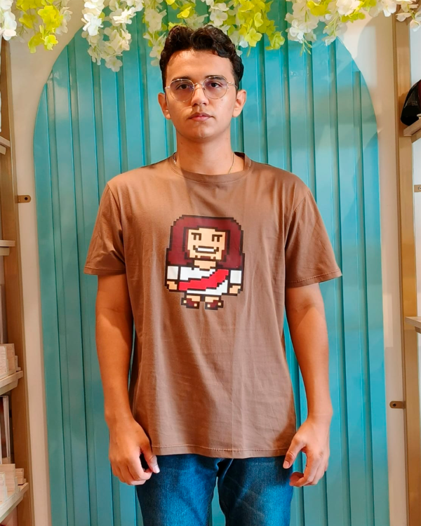 Camiseta Pixel Art Jesús